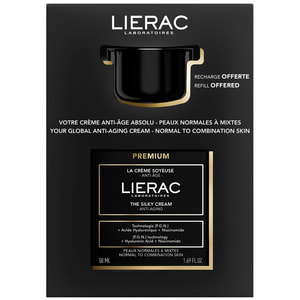 Набор LIERAC (Лиерак) Премиум Крем для лица шелковистый 50 мл + сменный блок 50 мл