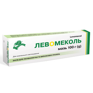 Левомеколь мазь туба 100г в пачці