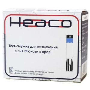 Тест-смужки для глюкометра HEACO Safe AQ 50 шт