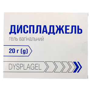 Диспладжель гель вагінальний для відновлення сталості та комфорту слизових оболонок туба 20 г