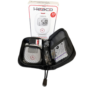 Система для самостійного контролю рівня глюкози в крові (глюкометр) HEACO (Синкейр) Safe AQ Voice