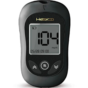Система для самостійного контролю рівня глюкози в крові (глюкометр) HEACO (Синкейр) Gold AQ Plus