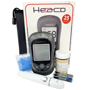 Система для самостійного контролю рівня глюкози в крові (глюкометр) HEACO (Синкейр) Gold AQ Plus
