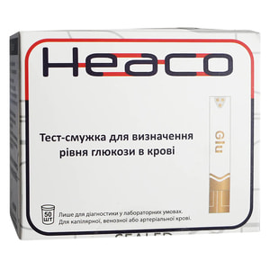 Тест-смужки для глюкометра HEACO Gold AQ Plus 50 шт
