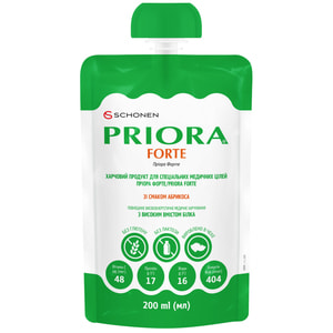 Питание для специальных целей PRIORA (Приора) Форте для взрослых и детей от 3 лет со вкусом абрикоса 200 мл