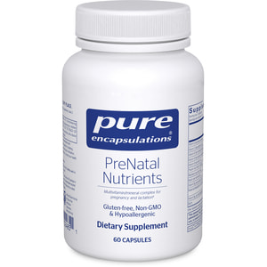 Пренатал Нутрієнтс PURE ENCAPSULATIONS (Пьюр Енкапсулейшн) PreNatal Nutrients під час вагітності та грудного вигодовування капсули флакон 60 шт