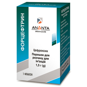 Форцефтрин пор. д/р-ра д/ин. 1,5г фл. №1