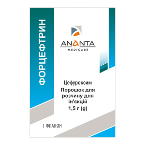 Форцефтрин пор. д/р-ра д/ин. 1,5г фл. №1