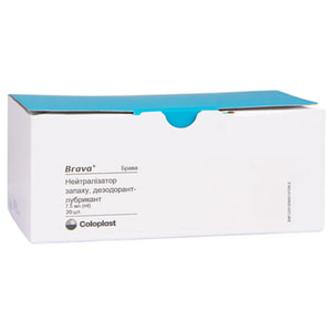 Нейтрализатор запаха Coloplast (Колопласт) Brava 12060 дезодорант-лубрикант 7,5 мл 20 шт