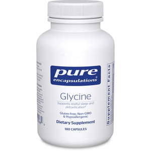 Глицин PURE ENCAPSULATIONS (Пьюр Энкапсулейшн) для поддержания памяти и нервной системы капсулы по 500 мг флакон 180 шт