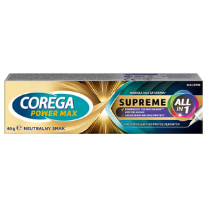 Фіксуючий крем для зубних протезів Корега МАКС Макс все в одному 40 г