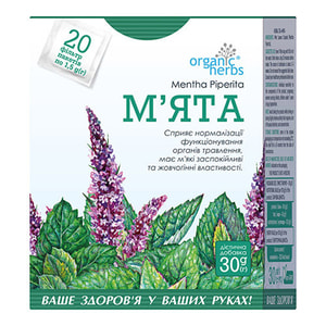 Фіточай Фітобіотехнології М'ята 20 пакетів по 1,5 г
