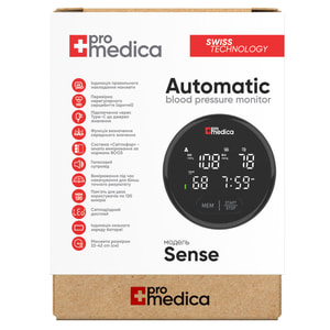 Вимірювач (тонометр) артеріального тиску ProMedica (Промедика) Sense автоматичний