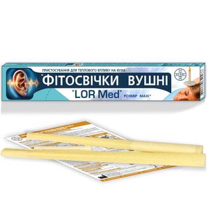 Фітосвічки вушні для дорослих LOR Med розмір Maxi 2 шт Фармасорбе