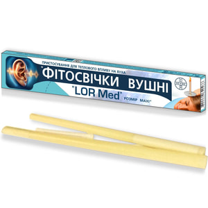 Фітосвічки вушні для дорослих LOR Med розмір Maxi 2 шт Фармасорбе