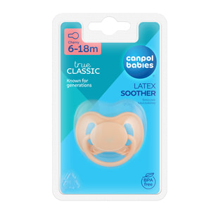 Пустышка латексная CANPOL (Канпол) артикул 23/224 Nude круглая от 6 до 18 месяцев 1 шт