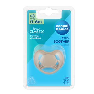 Пустышка латексная CANPOL (Канпол) артикул 23/223 Nude круглая от 0 до 6 месяцев 1 шт