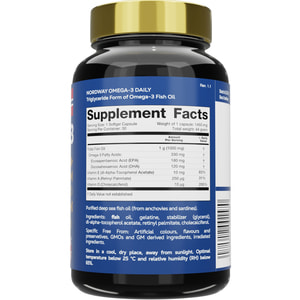 Омега-3 Дейлі Nordway Daily Omega-3 (Нордвей) капсули 1000 мг загальнозміцнюючої дії флакон 30 шт