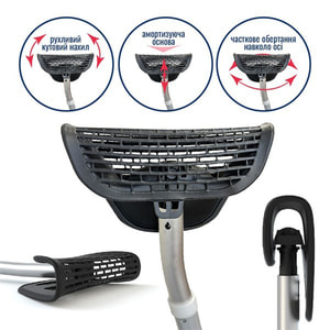 Костыли (милици) подмышечные алюминиевые эргономические модель Торос С103 1139 пара