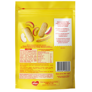 Печенье детское Нутриция Milupa (Милупа) Пшеничное с яблочно-персиковым вкусом с 12 месяцев 150 г