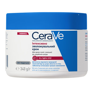 Крем для лица и тела CERAVE (Сераве) интенсивно увлажняющий для очень сухой и загрубевшей кожи 340 г