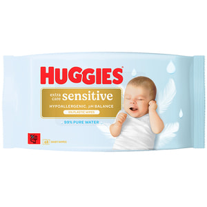 Салфетки влажные детские HUGGIES (Хаггис) Pure (Пьюр) Extra Care Sensitive 48 шт