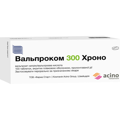 Вальпроком Хроно табл. в/о 300мг №100