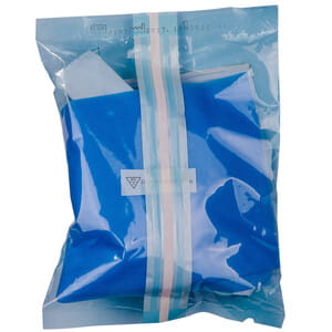 Набор гинекологический смотровой стерильный Славна №4 : зеркало вагинальное, шпатель, перчатки (пара), пеленка, бахилы