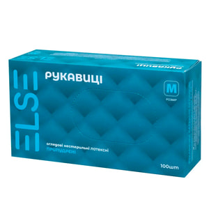 Перчатки Else (Элсе) смотровые латексные припудренные нестерильные размер M 1 пара