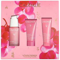 Набір CAUDALIE (Кадалі) Vinohydra Serum Set 2025 Сироватка гіалуронова 30 мл + Гель для вмивання зволожуючий 30 мл + Маска-крем зволожувальна 15 мл