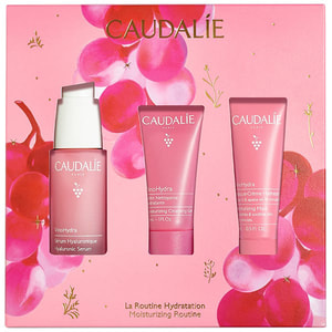 Набор CAUDALIE (Кадали) Vinohydra Serum Set 2025 Сыворотка гиалуроновая 30 мл + Гель для умывания увлажняющий 30 мл + Маска-увлажняющий крем 15 мл