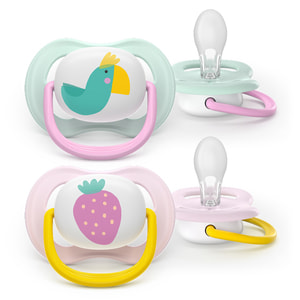 Пустушка силіконова AVENT (Авент) SCF 080/24 Ultra air від 0 до 6 місяців 2 шт