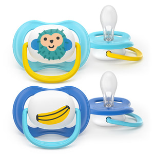 Пустушка силіконова AVENT (Авент) SCF 080/26 Ultra air від 6 до 18 місяців 2 шт