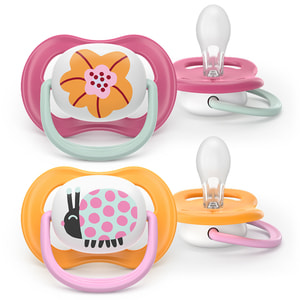 Пустушка силіконова AVENT (Авент) SCF 080/27 Ultra air від 6 до 18 місяців 2 шт