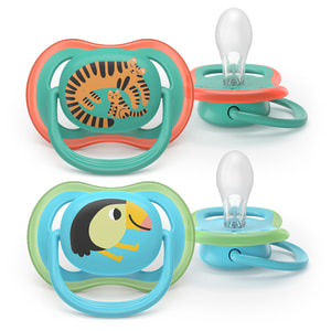 Пустушка силіконова AVENT (Авент) SCF 087/11 Ultra air від 6 до 18 місяців 2 шт