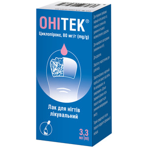 Онитек лак д/ногтей леч. 80мг/г фл. 3,3мл
