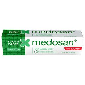Зубна паста MEDOSAN (Медосан) SensiCare (Сенсікеа) зміцнююча для чутливих зубів 75 мл
