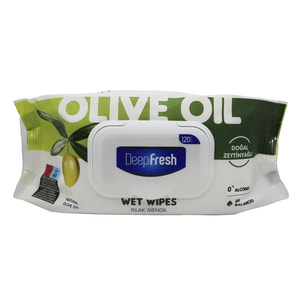 Серветки вологі DEEP FRESH (Дип Фреш) Green Nature Olive Oil з клапаном 120 шт