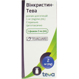 Вінкристин-Тева р-н д/ін. 1мг/мл фл. 2мл №1