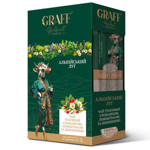 Чай травяной GRAFF (Граф) Alpine Meadow Альпийский луг фильтр-пакетах по 2,5 г 15 шт