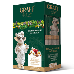 Чай травяной GRAFF (Граф) Chamomile Cosy Ромашковый уют фильтр-пакетах по 2 г 15 шт