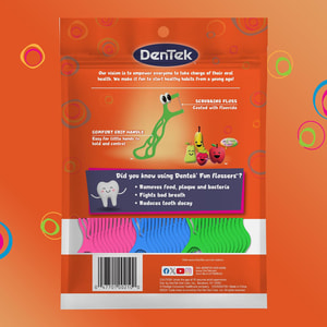 Флоссы с держателями DENTEK (Дентек) детские 90 шт