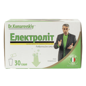 Электролит DR.KOMAROVSKIY (Др.Комаровский) смесь регидратационная порошок для приготовления орального раствора в саше 30 шт