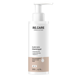Гель для умывания для всех типов кожи RE.CARE (Рекейр) Pure Skin Cleansing Gel 200 мл