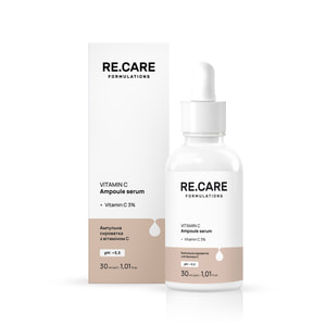 Сироватка для обличчя ампульна RE.CARE (Рекейр) з вітаміном С Vitamin C Ampoule Serum 30 мл