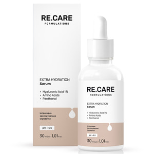Сироватка для обличчя інтенсивна зволожувальна RE.CARE (Рекейр) Extra Hydration Serum 30 мл