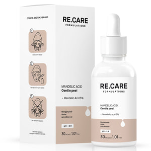 Пилинг для лица RE.CARE (Рекейр) Mandelic Acid Gentle peel миндальный 30 мл