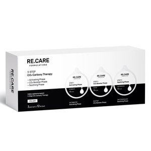 Набор для лица для карбокситерапии RE.CARE (Рекейр) 3-Step CO2 Carboxy Therapy Активатор 12 мл + Бустер 12 мл + Гель 12 мл