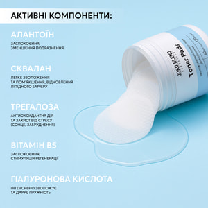 Тонер-педы для лица JOKO BLEND (Джоко Бленд) с керамидами и гиалуроновой кислотой 60 шт