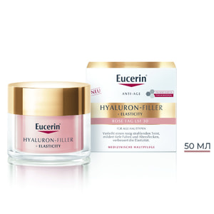Крем для лица EUCERIN (Юцерин) Hyaluron-Filler+Elasticity (Гиалурон филлер+Эластисити) дневной для повышения упругости и сияния кожи SPF 30 50 мл